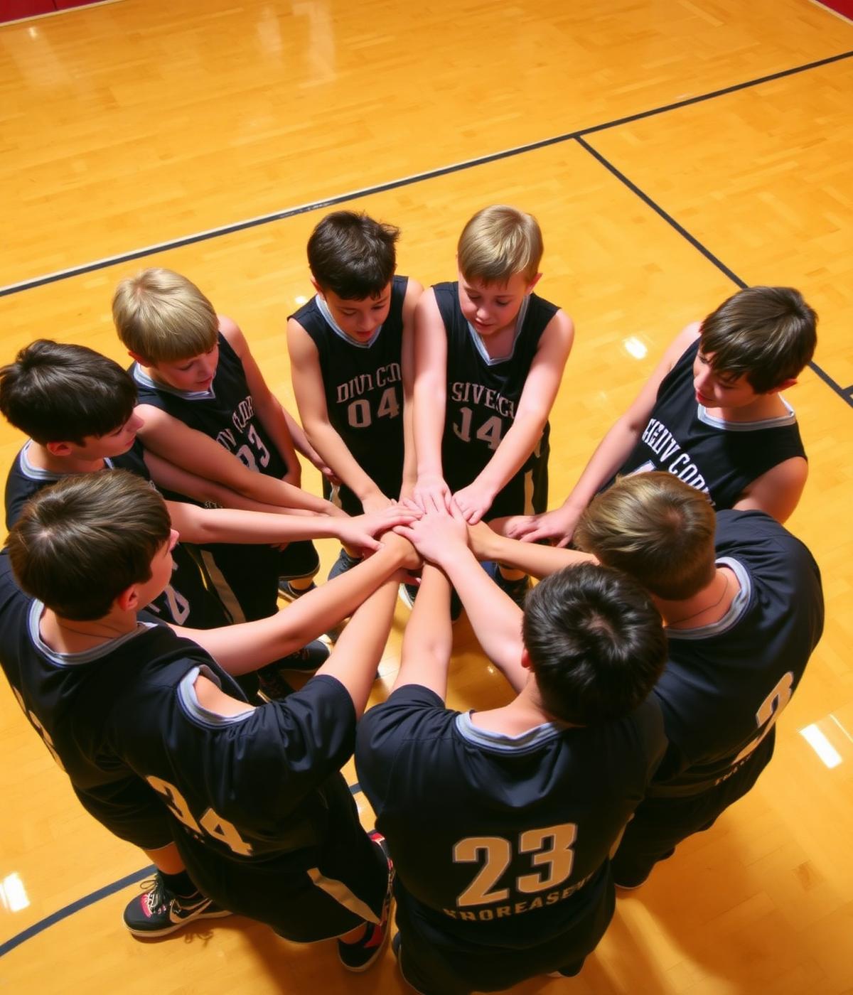 Team huddle